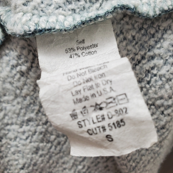 Loose Fitting Jersey Dress in Blue/Grey - Picture 5 of 5